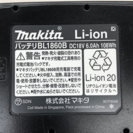  MAKITA マキタ 電動工具 バッテリー BL1860B ブラック