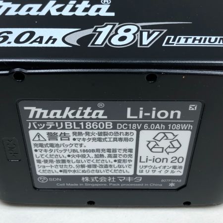  MAKITA マキタ 電動工具 バッテリー 18v BL1860B ブラック