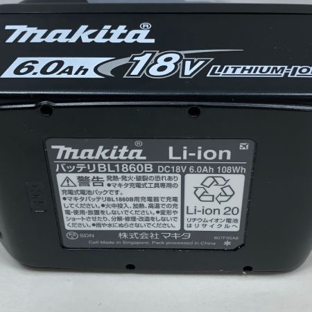 MAKITA マキタ 電動工具 バッテリー 18v BL1860B ブラック
