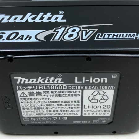  MAKITA マキタ 電動工具 バッテリー BL1860B ブラック