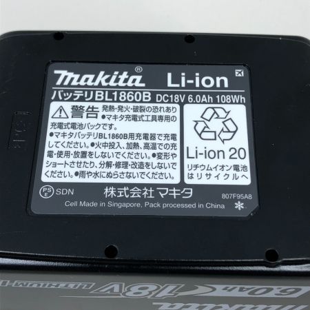  MAKITA マキタ 電動工具 バッテリー BL1860B ブラック