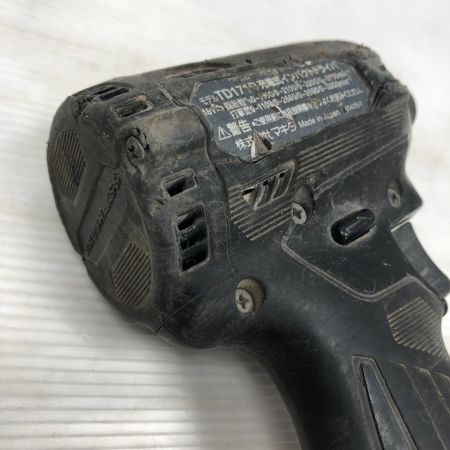  MAKITA マキタ 電動工具 インパクトドライバ 充電器・充電池1個・ケース付 TD171D ブラック