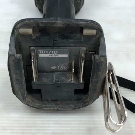  MAKITA マキタ 電動工具 インパクトドライバ 充電器・充電池1個・ケース付 TD171D ブラック