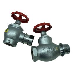 ◇◇  工具関連用品 立売堀製作所 シルバー 程度B アングル弁型 散水栓 セット シルバー Bランク