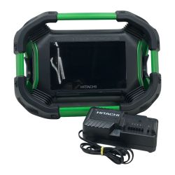 ◇◇ HITACHI 日立 電動工具 コードレスラジオ付きテレビ 充電器・充電池1個付 コードレス式 UR18DSML ブラック Cランク