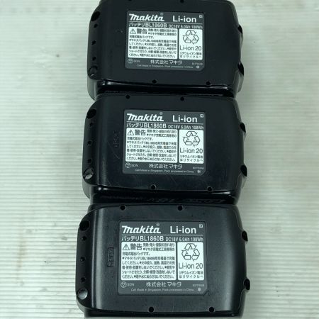  MAKITA マキタ 電動工具 バッテリー 3個セット BL1860B ブラック