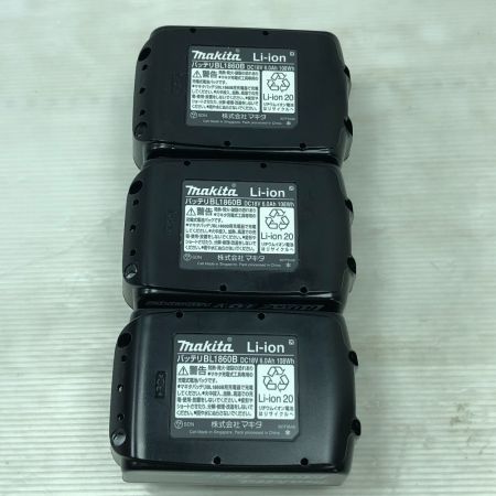  MAKITA マキタ 電動工具 バッテリー 3点セット BL1860B ブラック