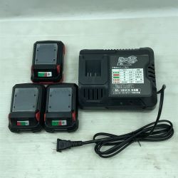 ◇◇ B-Share 工具 電動工具 バッテリー３個 充電器 BS-18VBP15/BS-18VBP30/BS-18VCG ブラック Bランク