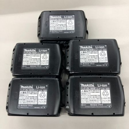  MAKITA マキタ 電動工具 バッテリー 5個セット 未使用品 BL1860B ブラック