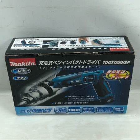  MAKITA マキタ 電動工具 インパクトドライバ 充電器・充電池1個・箱付 TD021DSHSP ブルー