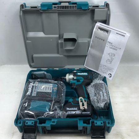  MAKITA マキタ 電動工具 インパクトレンチ 未使用品(S) 付属品完備 TW300DRGX ブルー
