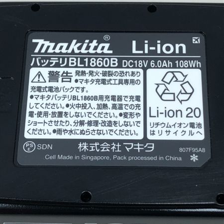  MAKITA マキタ 電動工具 バッテリー BL1860B ブラック