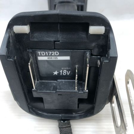  MAKITA マキタ 電動工具 インパクトドライバ TD172D ブラック