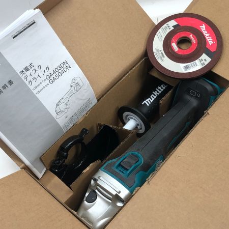  MAKITA マキタ 電動工具 ディスクグラインダー 付属品完備 コードレス式 GA504DN ブルー