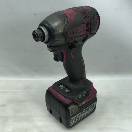  HITACHI 日立 電動工具 インパクトドライバ 充電池1個付 コードレス式 WH14DDL2 パープル