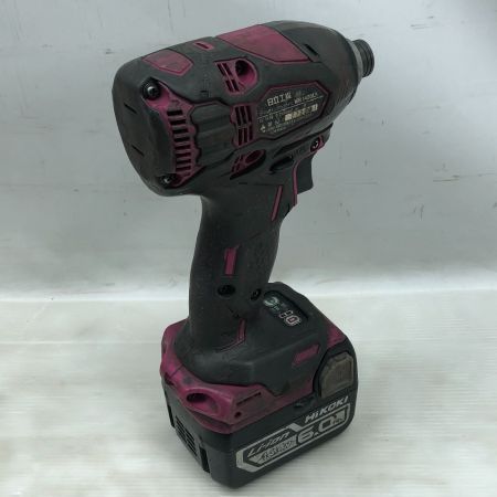  HITACHI 日立 電動工具 インパクトドライバ 充電池1個付 コードレス式 WH14DDL2 パープル