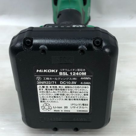  HiKOKI ハイコーキ 電動工具 ドライバドリル 充電池1個付 DS12DD グリーン