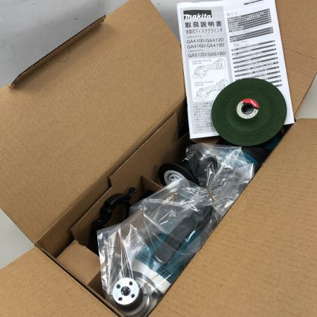  MAKITA マキタ 電動工具 ディスクグラインダー GA418DZ ブルー