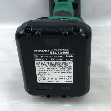  HiKOKI ハイコーキ 電動工具 インパクトドライバ 充電池1個付 WHP12DA グリーン