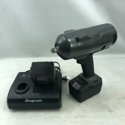 ◇◇ Snap-on スナップオン 電動工具 インパクトレンチ 充電器・充電池2個付 コードレス式 CT9075GM グレー Cランク