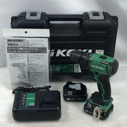 ◇◇ HiKOKI ハイコーキ 電動工具 ドライバドリル 充電器・充電池2個・ケース付 DV12DD グリーン Cランク