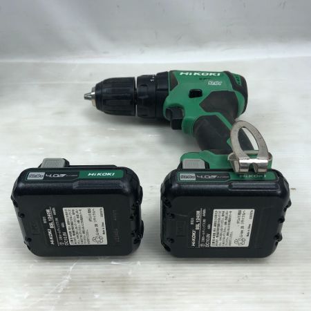  HiKOKI ハイコーキ 電動工具 ドライバドリル 充電器・充電池2個・ケース付 DV12DD グリーン