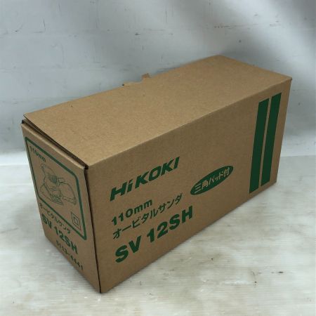  HiKOKI ハイコーキ 電動工具 オービタルサンダー SV12SH グリーン