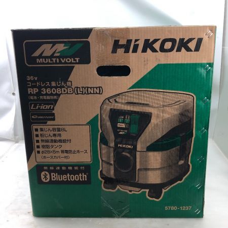  HiKOKI ハイコーキ 電動工具 集じん機 未使用品(S) 付属品完備 コードレス式 RP3608DB グリーン