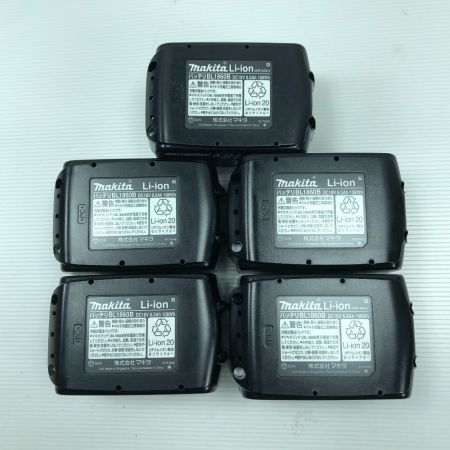  MAKITA マキタ 電動工具 バッテリー 5個セット BL1860B ブラック