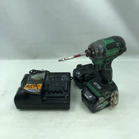  HiKOKI ハイコーキ 電動工具 インパクトドライバ  充電器・充電池2個 WH36DC グリーン