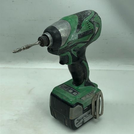  HITACHI 日立 電動工具 インパクトドライバ 充電器・充電池2個・ケース付 WH14DBAL グリーン