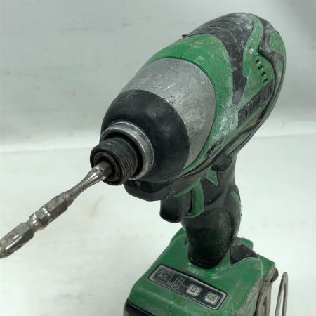  HITACHI 日立 電動工具 インパクトドライバ 充電器・充電池2個・ケース付 WH14DBAL グリーン