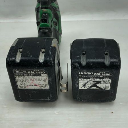  HITACHI 日立 電動工具 インパクトドライバ 充電器・充電池2個・ケース付 WH14DBAL グリーン