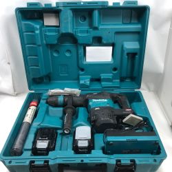 ◇◇ MAKITA マキタ 電動工具 ハンマ 充電器・充電池2個・ケース付 コードレス式 HM001GRMX ブルー Cランク