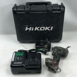 ◇◇ HiKOKI ハイコーキ 電動工具 インパクトドライバ 充電器・充電池1個・ケース付 WH36DC グリーン Cランク