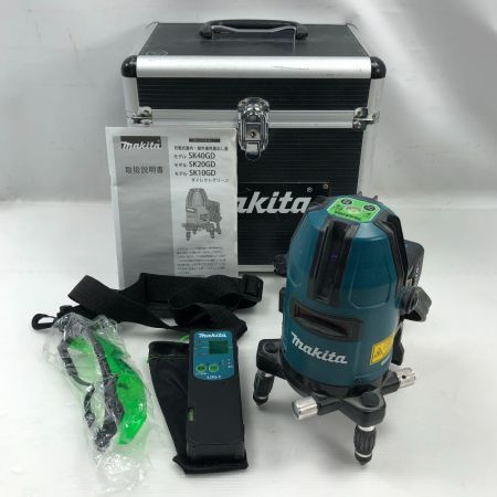  MAKITA マキタ 工具 レーザー機器 レーザー墨出し器 ケース付 コードレス式 SK40GD ブルー