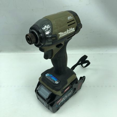  MAKITA マキタ 電動工具 インパクトドライバ 充電器・充電池2個・ケース付 コードレス式 40v TD002G オリーブ