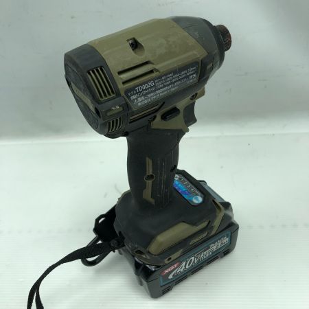  MAKITA マキタ 電動工具 インパクトドライバ 充電器・充電池2個・ケース付 コードレス式 40v TD002G オリーブ
