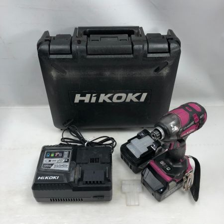  HiKOKI ハイコーキ 電動工具 インパクトドライバ 充電器・充電池2個・ケース付 WH18DDL2 バイオレット