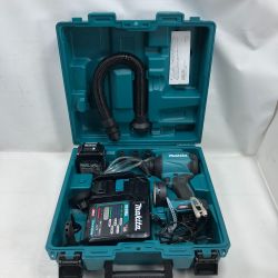 ◇◇ MAKITA マキタ 電動工具 エアダスタ 充電器・充電池1個・ケース付 コードレス式 AS001G ブルー Cランク