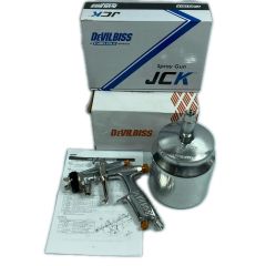  DEVILBISS 工具 エアツール 吸い上げ式スプレーガン カップ付き 未使用品(S) 本体のみ 常圧 JCK-ST1-13S/KR-470-2C シルバー Sランク