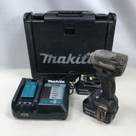  MAKITA マキタ 電動工具 インパクトドライバ 充電器・充電池2個・ケース付 コードレス式 TD171D ネイビー