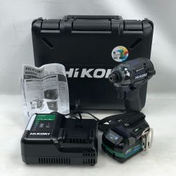 ◇◇ HiKOKI ハイコーキ 電動工具 インパクトドライバ 程度A 充電器・充電池1個・ケース付 WH36DC ネイビー Aランク