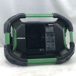 ◇◇ HITACHI 日立 電動工具 バッテリー式ラジオ UR18DSDL グリーン Cランク