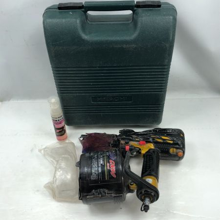  HITACHI 日立 工具 エアツール エア釘打ち ケース付 高圧 NV90HM ゴールド