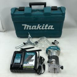 ◇◇ MAKITA マキタ 電動工具 トリマー 充電器・ケース付 コードレス式 RT50D ブルー Cランク