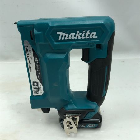  MAKITA マキタ 電動工具 充電式タッカ 充電器・充電池2個・ケース付 ST313DZK ブルー