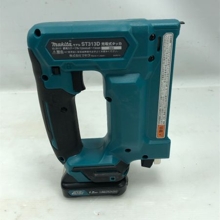 MAKITA マキタ 電動工具 充電式タッカ 充電器・充電池2個・ケース付 ST313DZK ブルー