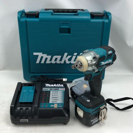  MAKITA マキタ 電動工具 インパクトレンチ 充電器・充電池2個・ケース付 コードレス式 TW284DRGX ブルー