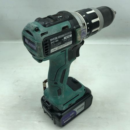  RYOBI リョービ 電動工具 ドライバドリル 充電池1個 ケース付 BPD-180 グリーン